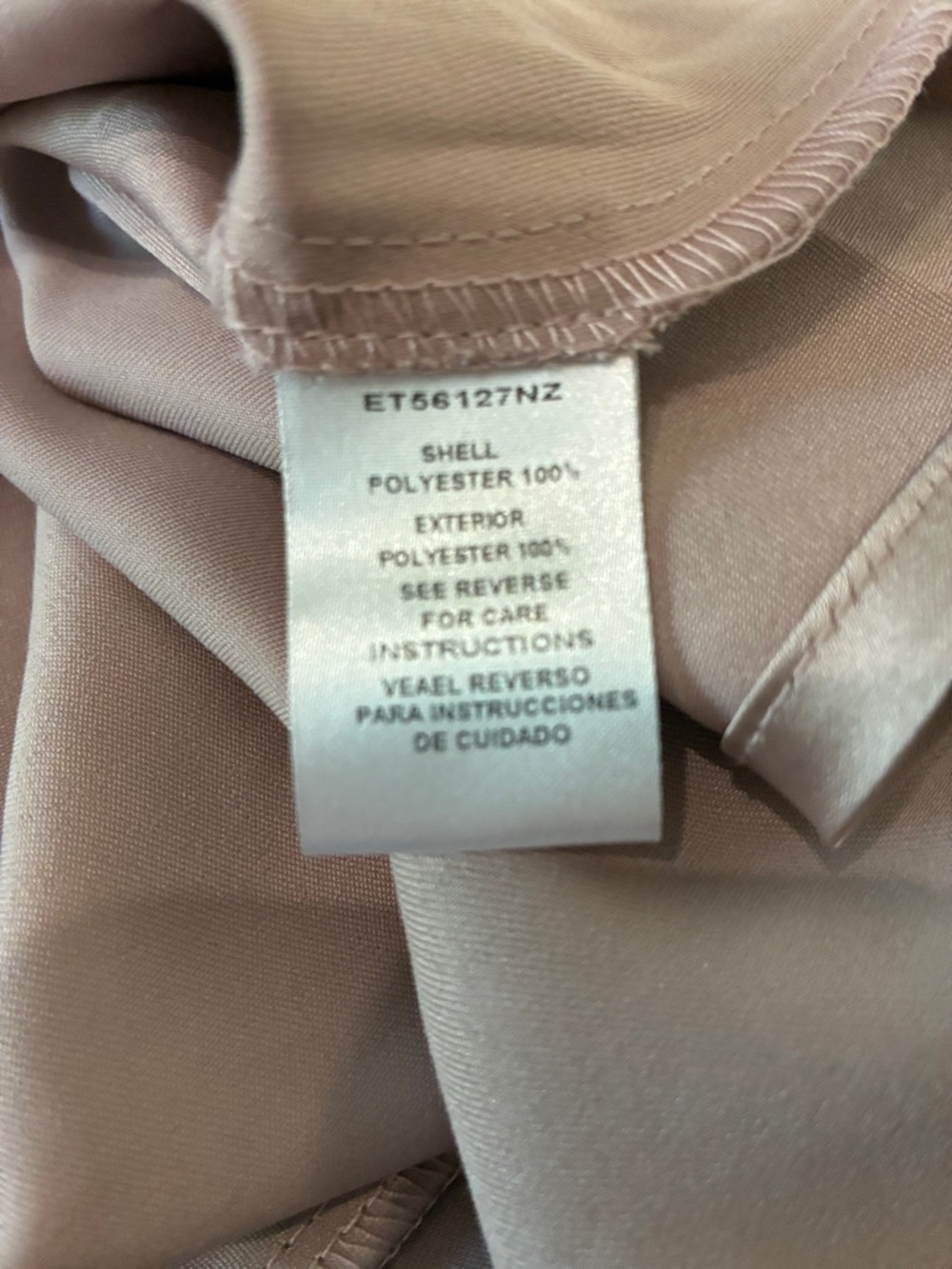 Altar'd State Satin Cowl-Neck Camisole (Blush) - Picture 10 of 11